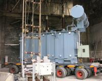 Power Transformer during Short circuit withstand test at CESI